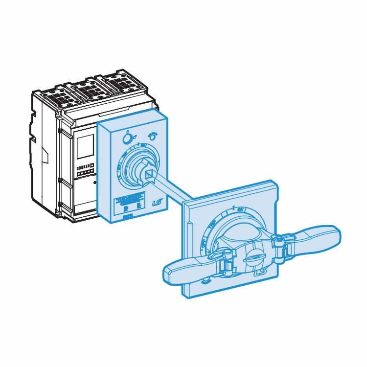 1lsx-eh5s-ts1000-1600 Tay xoay gắn ngoài EH5-S cho TS1000...1600 LS