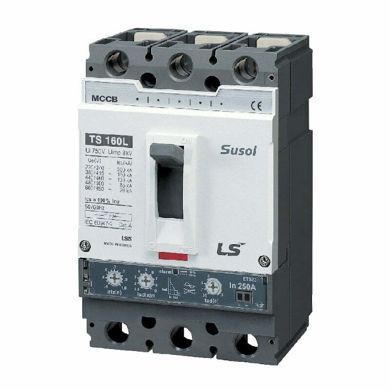 1lsx-ts160l-ets-3p Cầu dao khối MCCB TS160N ETS23 3P 160A 50kA chỉnh dòng rơ le điện tử ETS LS
