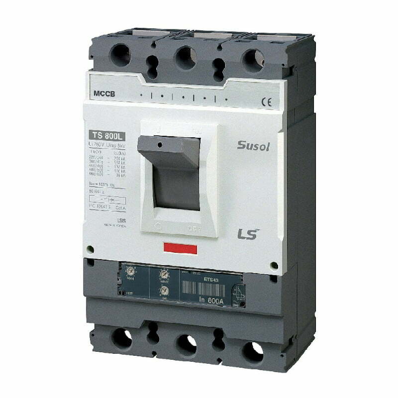 1lsx-ts800l-ets-3p Cầu dao khối MCCB TS800N ETS43 3P 800A 65kA chỉnh dòng rơ le điện tử ETS LS