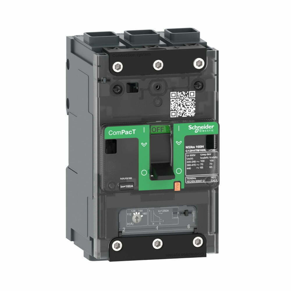 1sch-c11e3tm016l-5 Cầu dao khối MCCB NSXm E 3P 50A 16kA trip TMD chỉnh dòng Schneider C11E3TM050L