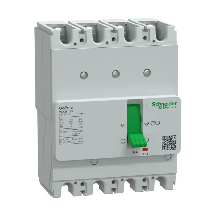 1sch-g12f4f16-6 Cầu dao khối MCCB GoPact 125F 4P 16A 30kA Schneider G12F4F16