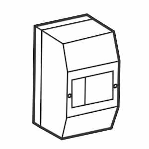 1sin-4cc4 Hộp chứa 4 MCB gắn nổi 4CC4