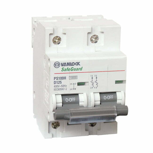 1sin-ps100h-2-2 Cầu dao tép MCB 2P 80A 10kA Vanlock PS100H/2/D80