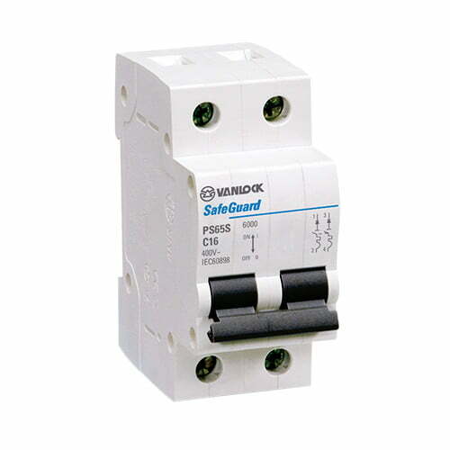 1sin-ps65s-2-1 Cầu dao tép MCB 2P 32A 6kA Vanlock PS65S/C2032