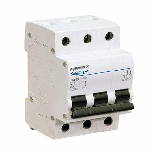 1sin-ps65s-3-2 Cầu dao tép MCB 3P 40A 6kA Vanlock PS65S/C3040