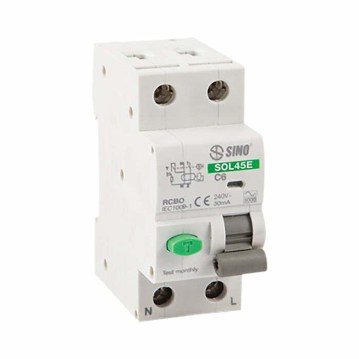 1sin-sol45e-1 Chống rò RCBO 2P 40A 30mA Sino SOL45E/2040/030