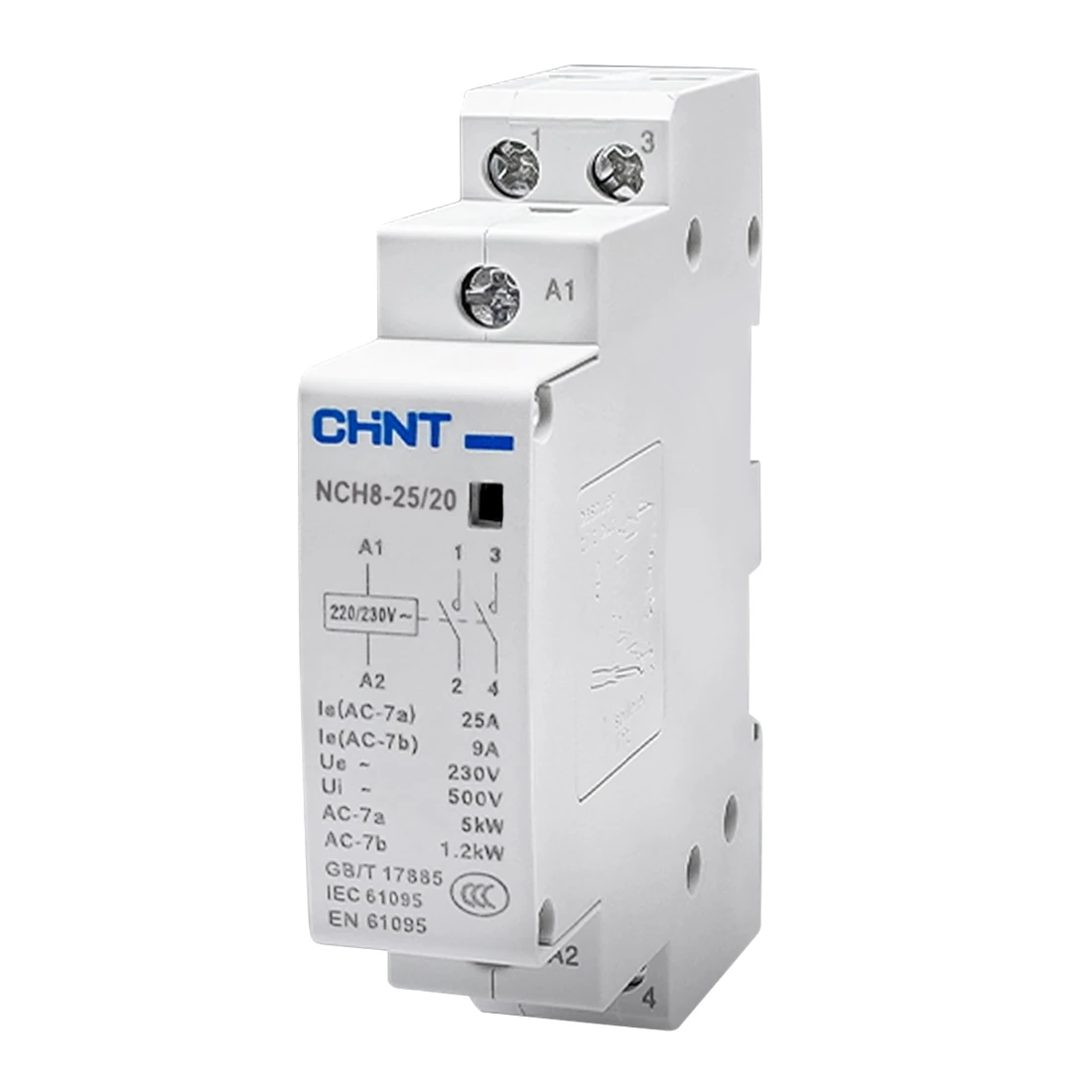 256235 Khởi động từ NCH8-25/20 2P 25A 2NO AC230V Chint
