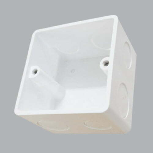 2mpe-a157v Đế nhựa âm tự chống cháy cho mặt vuông MPE A157V