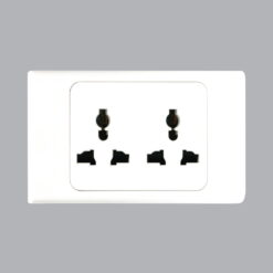 Bộ ổ cắm A20 Plus đôi đa năng đế liền 16A MPE A20UESM2N