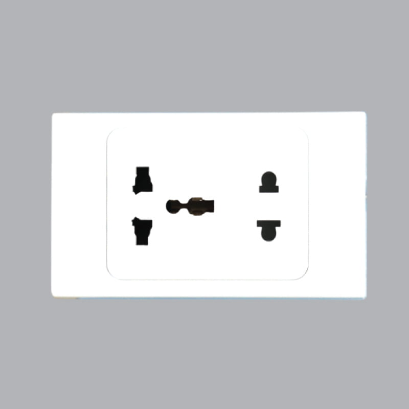 2mpe-a20us2mn Bộ ổ cắm A20 Plus đa năng + ổ cắm A20 Plus 2 chấu 16A MPE A20US2MN