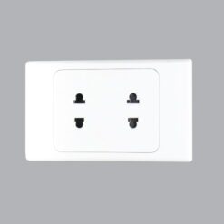 Bộ ổ cắm A20 Plus đôi 2 chấu đế liền 16A MPE A20US2N