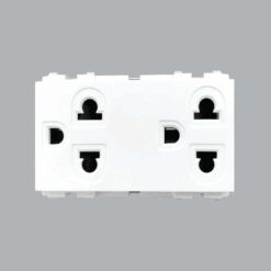 Ổ cắm đôi 3 chấu MPE A6UES2