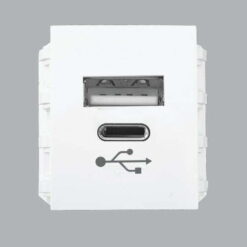 Ổ cắm sạc USB kiểu A & kiểu C DC 5V-2.1A MPE A6USB-A/C