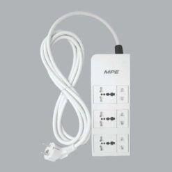 Ổ cắm di động dây 3m 3 ổ cắm 2 chấu + 3 ổ cắm đa năng 2.0 MPE AM6S2