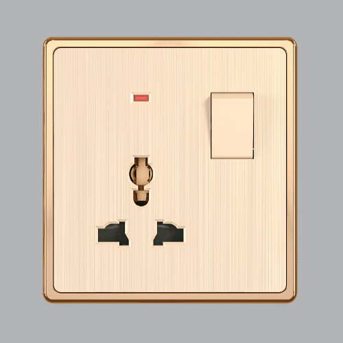 2mpe-s7ms Bộ ổ cắm S70 đa năng kèm công tắc 10A MPE S7MS