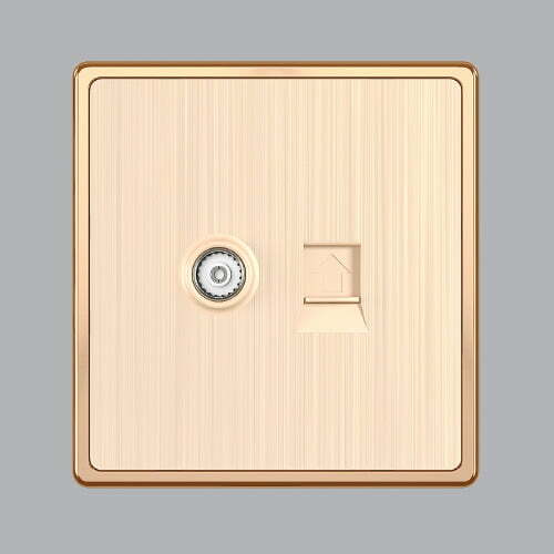 2mpe-s7tv-lan Bộ ổ cắm Tivi + mạng LAN S70 MPE S7TV/LAN