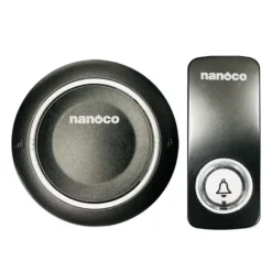 Bộ chuông điện không dây không dùng pin màu đen Nanoco ND153BK