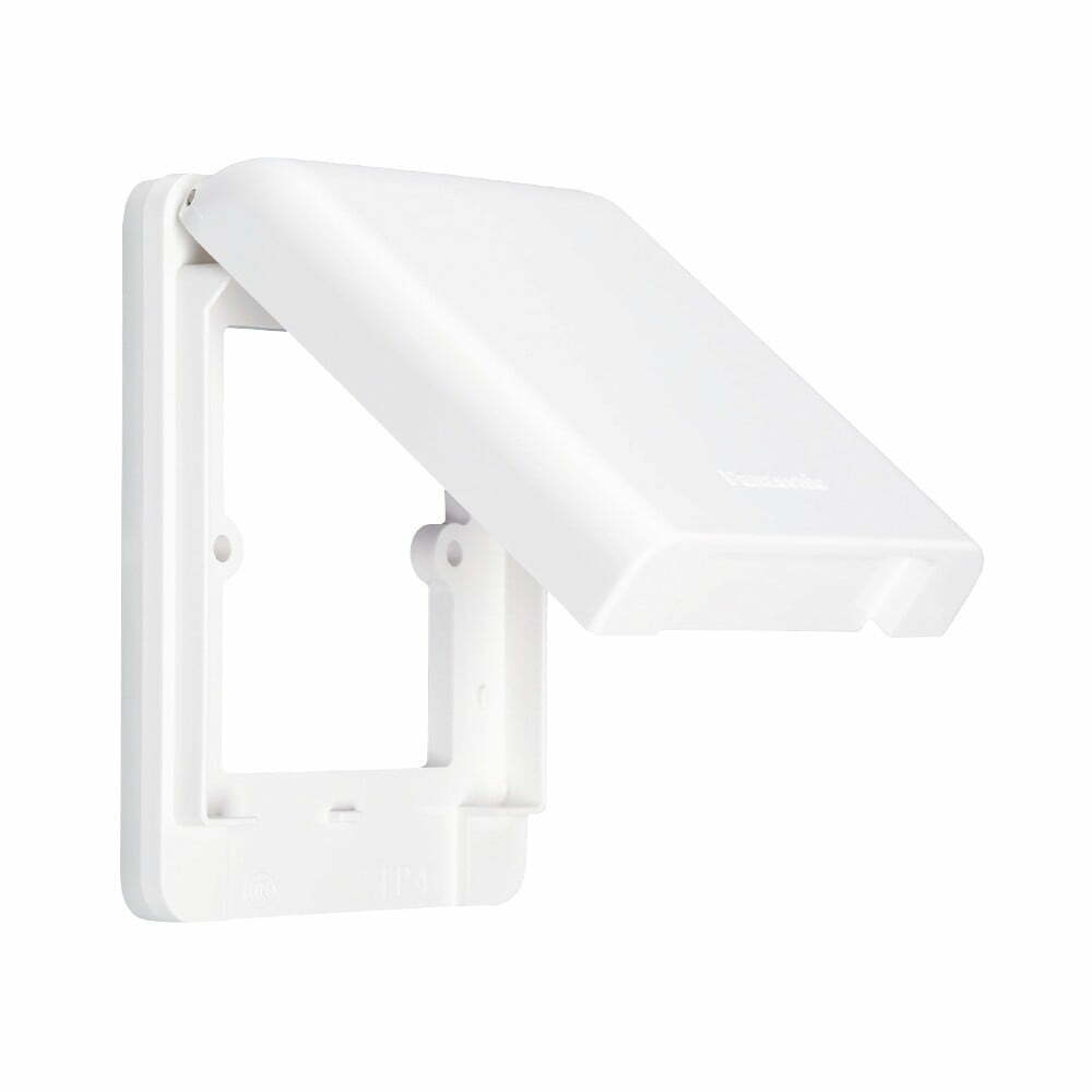 Mặt che mưa IP43 chuẩn BS cho công tắc ổ cắm trắng tuyết Panasonic WBC8981SW