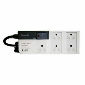 2pan-wchg28352 Ổ cắm có dây 5 ổ cắm 1 công tắc 3500W dây 3m Panasonic WCHG28352
