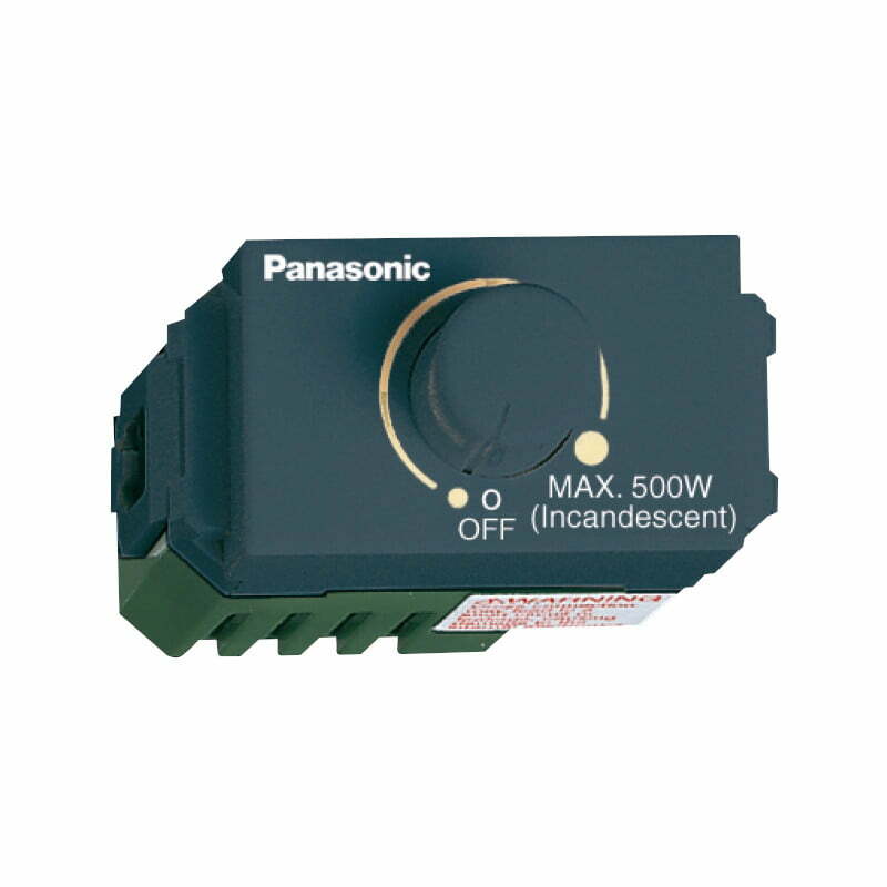 2pan-weg575151h Bộ dimmer đèn 500W có chức năng bật tắt màu xám Panasonic WEG575151H