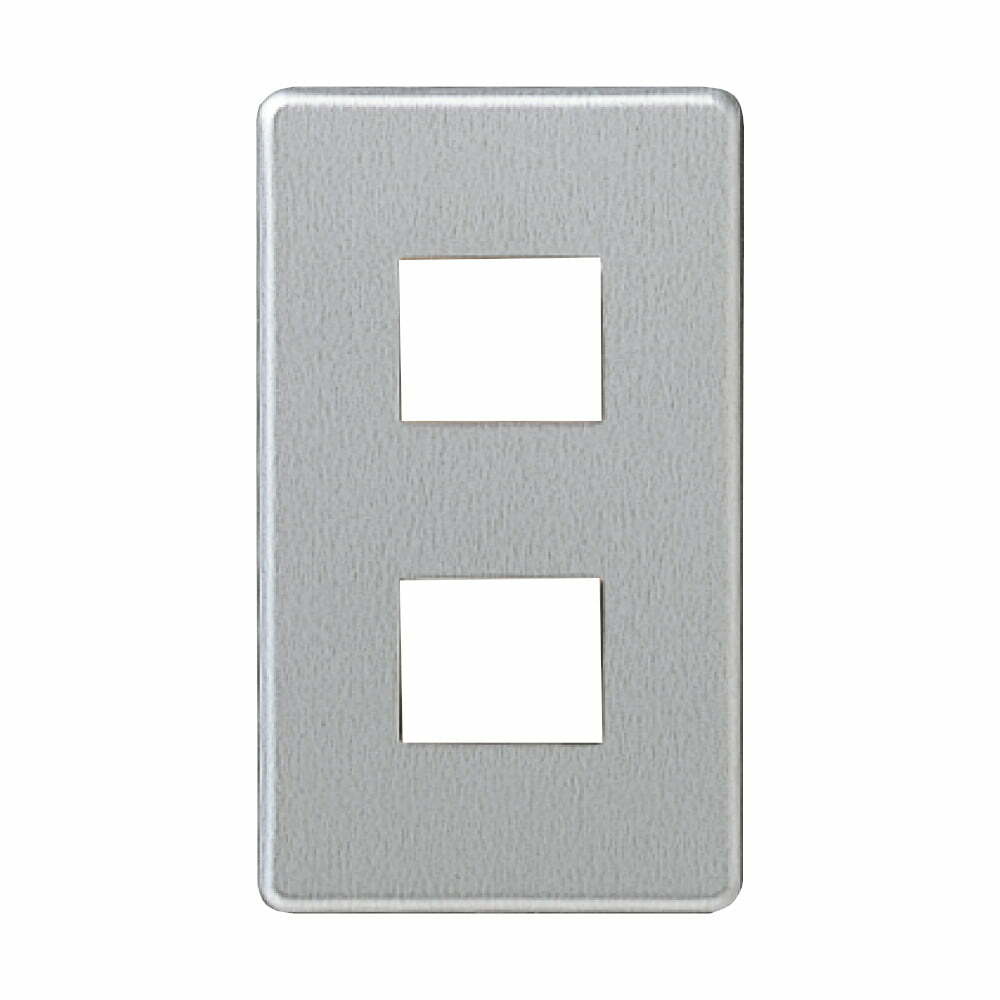 2pan-weg6502-1 Mặt Wide nhôm 2 thiết bị Panasonic WEG6502-1