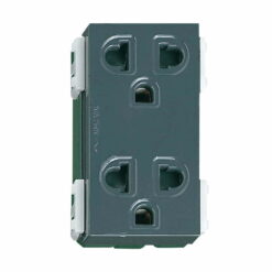 Ổ cắm đôi 3 chấu 16A bắt vít màu xám Panasonic WEV1582-7H