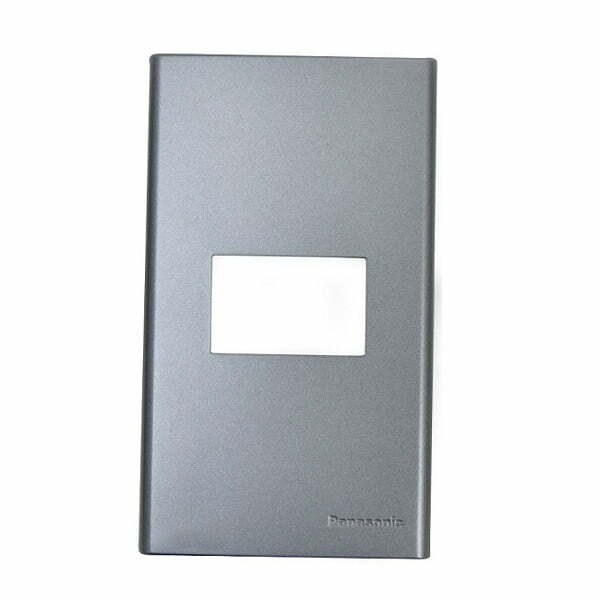 2pan-wev68010mh Mặt Refina 1 thiết bị xám ánh kim Panasonic WEV68010MH