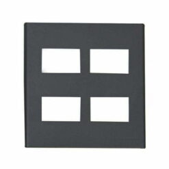 Mặt Refina 4 thiết bị đen ánh kim Panasonic WEV68040MB