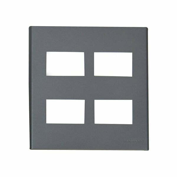 2pan-wev68040mh Mặt Refina 4 thiết bị xám ánh kim Panasonic WEV68040MH