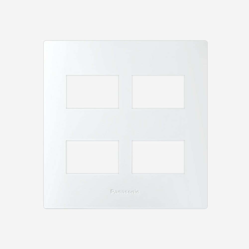 2pan-wev68040sw Mặt Wide 4 thiết bị màu trắng Panasonic WEV68040SW