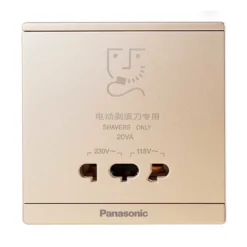 Ổ cắm máy cạo râu Moderva màu vàng ánh kim Panasonic WMF132MYZ-VN