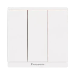 Bộ 3 công tắc Moderva 1 chiều bắt vít màu trắng Panasonic WMF505-VN