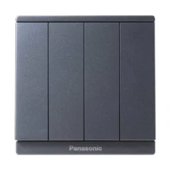 Bộ 4 công tắc Moderva 2 chiều bắt vít màu xám ánh kim Panasonic WMF508MYH-VN