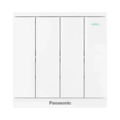 Bộ 4 công tắc Moderva 2 chiều bắt vít có dạ quang màu trắng Panasonic WMF518-1VN