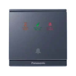 Nút nhấn chuông Moderva "Không làm phiền", "Dọn phòng", "Vui lòng đợi" màu xám ánh kim Panasonic WMF936MYH-VN