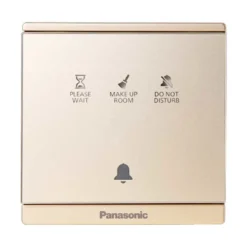 Nút nhấn chuông Moderva "Không làm phiền", "Dọn phòng", "Vui lòng đợi" màu vàng ánh kim Panasonic WMF936MYZ-VN