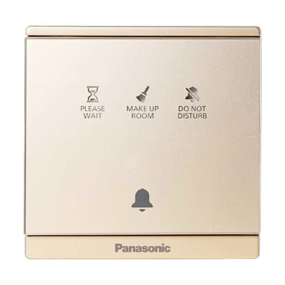 2pan-wmf936myz-vn Nút nhấn chuông Moderva "Không làm phiền", "Dọn phòng", "Vui lòng đợi" màu vàng ánh kim Panasonic WMF936MYZ-VN