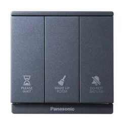 Công tắc Moderva "Không làm phiền", "Dọn phòng", "Vui lòng đợi" màu xám ánh kim Panasonic WMF984MYH-VN