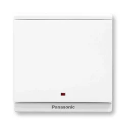 Bộ 1 công tắc Moderva 2 tiếp điểm 20A bắt vít có đèn báo màu trắng Panasonic WMFV503307