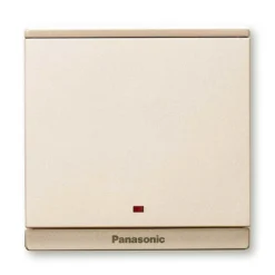 Bộ 1 công tắc Moderva 2 tiếp điểm 20A bắt vít có đèn báo màu vàng ánh kim Panasonic WMFV503307MYZ