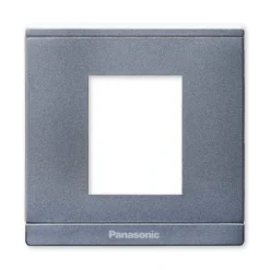 Mặt Moderva vuông 2 thiết bị màu xám ánh kim Panasonic WMFV7812MYH