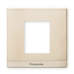 Mặt Moderva vuông 2 thiết bị màu vàng ánh kim Panasonic WMFV7812MYZ