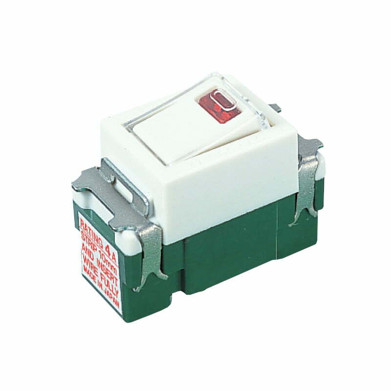 2pan-wn5241w-801 Công tắc 1 chiều 4A có đèn báo khi ON Panasonic WN5241W-801