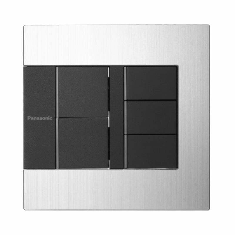 2pan-wtegp55582s-1-g Bộ 5 công tắc Gen-X có đèn báo chuẩn A Panasonic WTEGP55582S-1-G