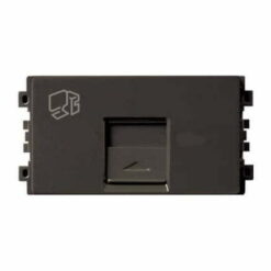 Ổ data cat6 size S màu đồng ánh bạc Schneider 8431SRJ6V_BZ_G19