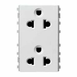 Ổ cắm đôi 3 chấu 16A size L màu trắng Schneider 84426LUES2_WE_G19