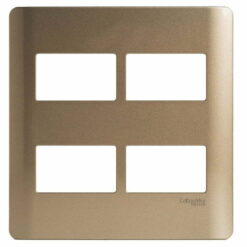 Mặt Zencelo A 4 thiết bị size S màu đồng ánh bạc Schneider A84T04L_SZ_G19