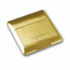 Ổ cắm âm sàn cho S-Flexi có đế âm màu nhũ vàng Schneider E224F_BAS
