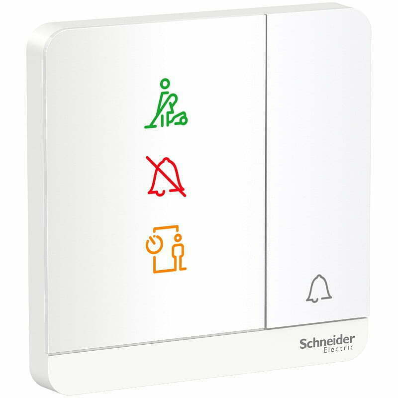 2sch-e8331bpdmw_we_g19 Bộ công tắc chuông AvatarOn "Không làm phiền", "Xin dọn phòng", "Vui lòng chờ", màu trắng Schneider E8331BPDMW_WE_G19