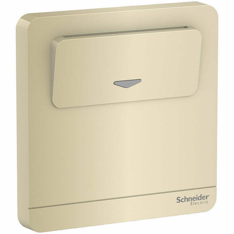 2sch-e8331ekt_wg_g19 Bộ công tắc chìa khoá thẻ AvatarOn màu vàng ánh kim Schneider E8331EKT_WG_G19